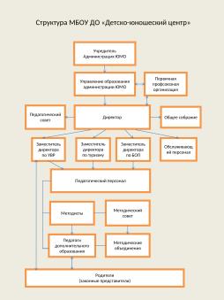 Структура МБОУ ДО "ДЮЦ"
